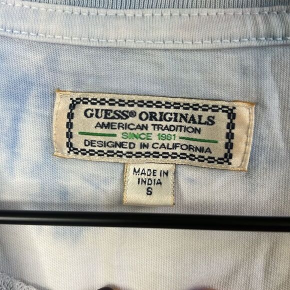 Vintage Guess Tie Dye Logo Mens T shirt size Small - Picture 5 of 10